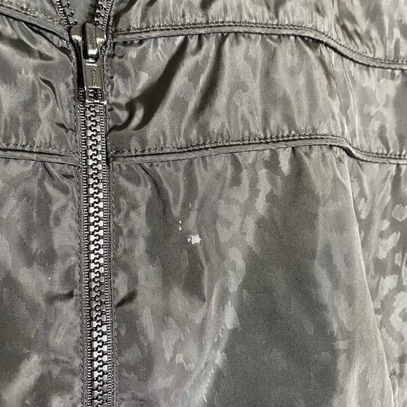RTA Blanche Jacket Black Tomcat Track Animal Print Zip Up Size Large - Picture 9 of 10